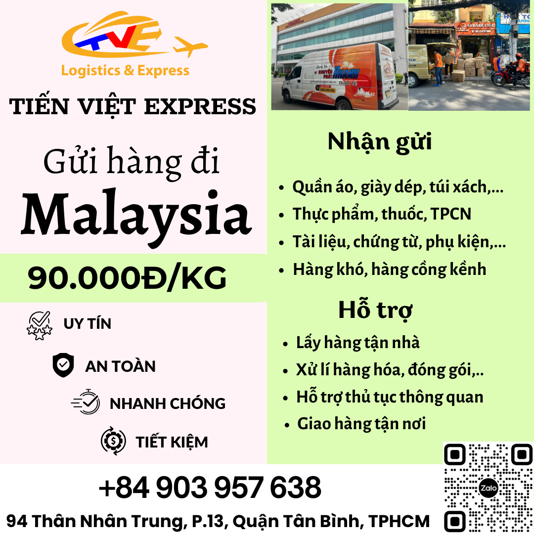 Gửi hàng đi Malaysia - Tiến Việt Express